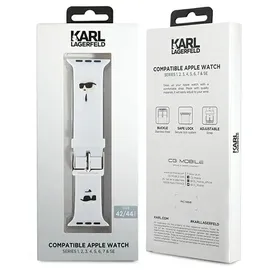 Karl Lagerfeld 3D Rubber Karl&Choupette Heads Apple Watch 42/44/45/49 mm