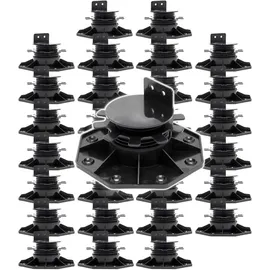 XPOtool Stelzlager Set 30 Stück 33-64 cm schwarz