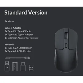 Keychron M3 1K Wireless Maus Schwarz