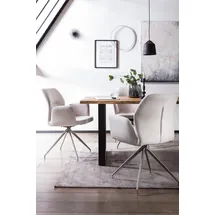 SalesFever Essgruppe »Stilvolle Sitzgruppe« Set, 5 tlg. Tischplatte behandelt mit OSMO Hartwachs-Öl in seidenmattem Finish