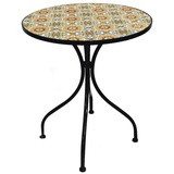 Mojawo Mosaik Mosaiktisch Gartentisch Bistrotisch Tisch Ø60x70cm