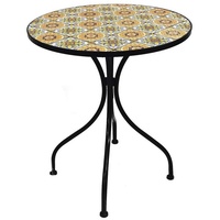 Mojawo Mosaik Mosaiktisch Gartentisch Bistrotisch Tisch Ø60x70cm