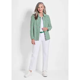 GOLDNER Blazer mit Hahnentrittmuster Grün 46