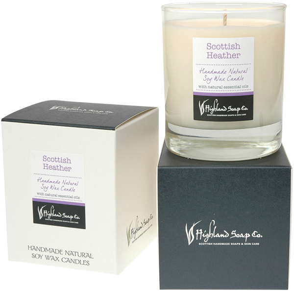 Highland Soap Soya Wax Candles 30cl Sottish Heather - 0.3 l