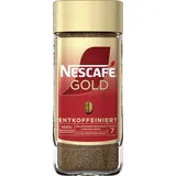 Nescafé GOLD Entkoffeiniert, löslicher Bohnenkaffee, Instant-Kaffee aus erlesenen Kaffeebohnen, vollmundig & aromatisch, koffeinfrei, (1 x 100g)