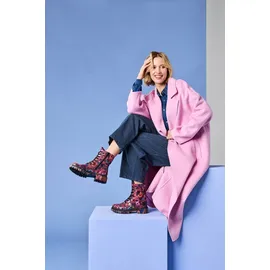 Rieker Schnürboots RIEKER, Damen, Gr. 36, bunt (multi), Lederimitat, Schuhe Schnürboots, Schnürstiefelette, Profilsohle, in veganer Verarbeitung