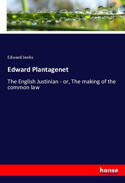 Edward Plantagenet - Edward Jenks  Kartoniert (TB)