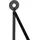 Mirrors and More Wandregal Clara 62 x 14,5 x 60 cm Braun/Schwarz