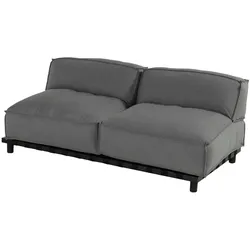 Schöner Wohnen Vlieland Sofa mid Grey - Schwarz