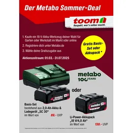 Metabo SB 18 L inkl. 2 x 2 Ah 602317500