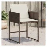 vidaXL Gartenstuhl 54 x 27 x 54 cm braun 4 St.