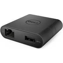 Dell ADPT,CON,DA200,DAO,R (USB-C, 1 Port), Dockingstation + USB Hub, Schwarz