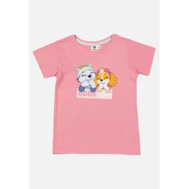 Paw Patrol Schlafanzug Good vibes Pyjama Set Kurzarm in grau/rosa - 122, - 128,