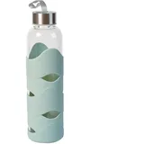 Geda Labels infinite by GEDA LABELS (INFKH) Unisex Jugend Trinkflasche Silikon Mint 500ml Glas