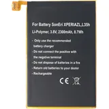 AccuCell Akku passend für Sony Ericsson XPERIA ZL, L35h, Li-Polymer, 3,8V, 2300mAh, 8,7Wh, built-in, ohne Werkzeug