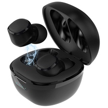 Auvisio drahtlose Kopfhörer: In-Ear-Stereo-Headset mit Bluetooth 5, Ladebox, bis 22, Std. Spielzeit