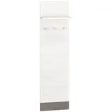 Feldmann-Wohnen Paneel, Weiß, Holz, 1 Fächer, Rechteckig, 40x136x20 cm, Garderobe, Garderobenpaneele, Garderobenpaneele