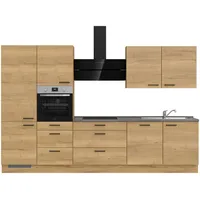 Nobilia Küchenzeile Structura II 330 cm braun