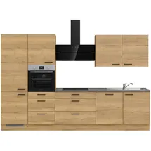 Nobilia Küchenzeile Structura II 330 cm braun