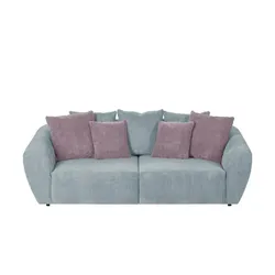 smart Big Sofa  Saturo ¦ grün ¦ Maße (cm): B: 250 H: 81 T: 106