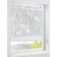 Heine home Raffrollo mit Ösen, weiß