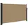 vidaXL Seitenmarkise 120 x 500 cm Schwarz Polyester