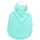 sänger Kinder Wärmflasche Robbe 0,8L Bettflasche Wärmeflasche Wärmekissen Velour Türkis/Weiß