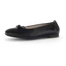Gabor Damen Klassische Ballerinas, Frauen Flats,Moderate Mehrweite (G),Pumps,Halbschuhe,Sommerschuhe,Slipper,flach,schwarz,39 EU 6 UK - 39 EU