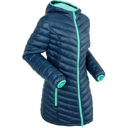 bonprix Ultraleichte Stepp-Longjacke im Beutel, blau, 40