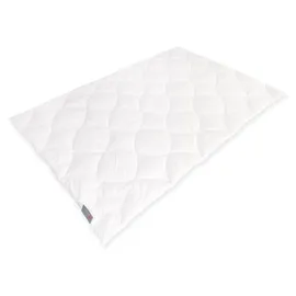 Badenia Trendline Alpaka Bettdecke normal 135 x 200 cm Alpaka Mono Steppbett | Weiß