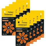 80 Intenso Ultra Hearing Aid Typ 13 Zink-Luft Hörgerätebatterien im 8er Blister