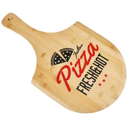 Pizzabrett zum Servieren für 30cm Pizzen Bambusholz Pizza Schieber