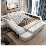 JVmoebel, Wasserbett Doppel Multifunktion Polster Wasser Betten 180x200 Usb Radio Musik, (1-tlg), Made in Europa weiß