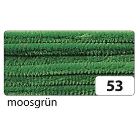 Folia Chenilledraht Pfeifenputzer 10 Stück 50 cm Ø 8 mm moosgrün