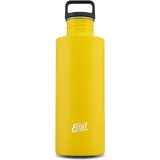 Esbit Trinkflasche Edelstahl Trinkflasche mit praktischem Loop Verschluss - 1000 ml in Gelb