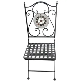 Buri Gartenstuhl 41 x 57 x 94 cm schwarz klappbar