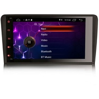 Erisin Android 10.0 Autoradio mit GPS Navi Für Audi A3 S3 RS3 RNSE-PU Bluetooth WiFi DAB+ OBD2 TPMS USB RDS Mirror-Link Lenkradfernbedienung Eingebauter CarPlay DSP-Verstärker