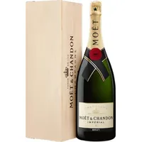 Moet & Chandon Champagner  Brut Impérial - Magnum in Holzkiste