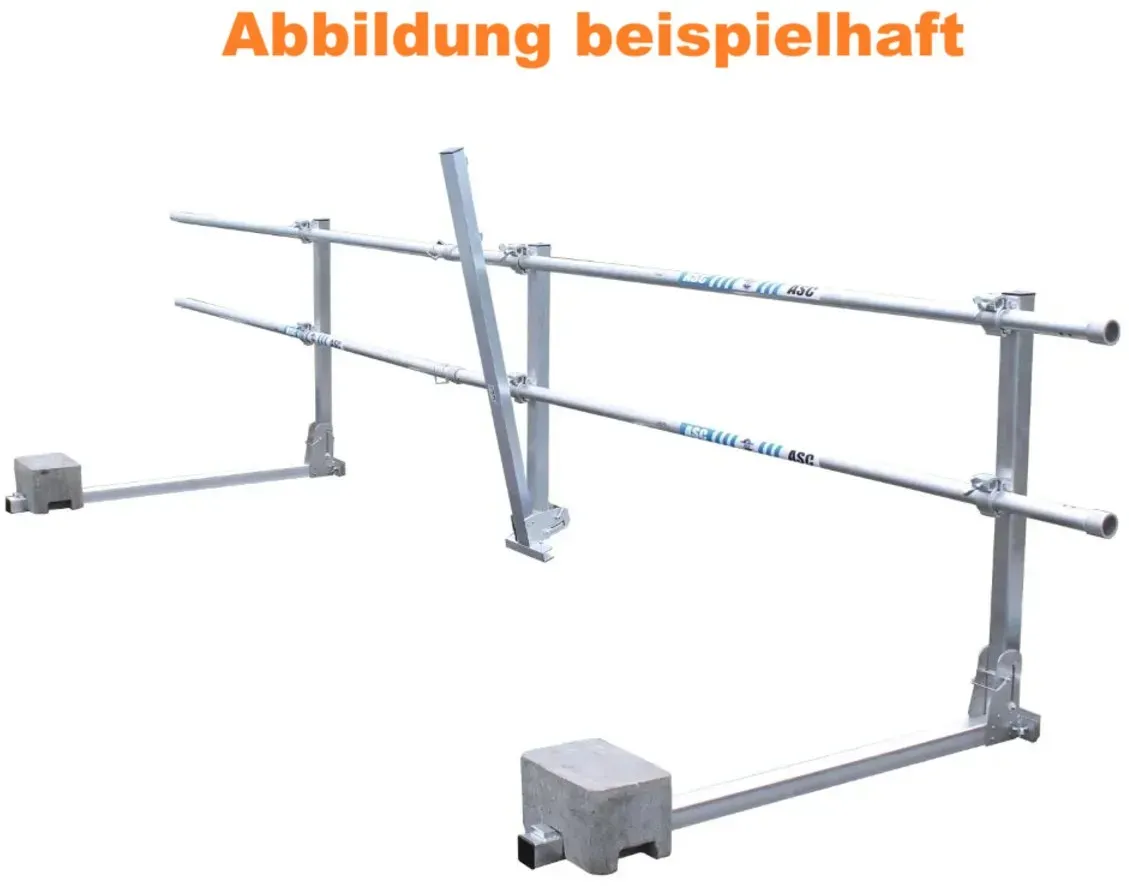 ASC Group Flachdach - Absturzsicherung - DKO klappbar Komplettset 3m