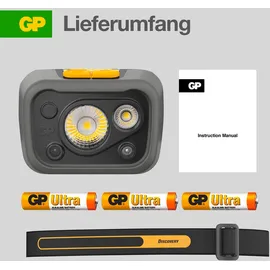 GP Stirnlampe CHW54 3X AAA