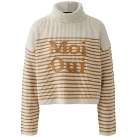 Oui Rollkragenpullover in camel | 40