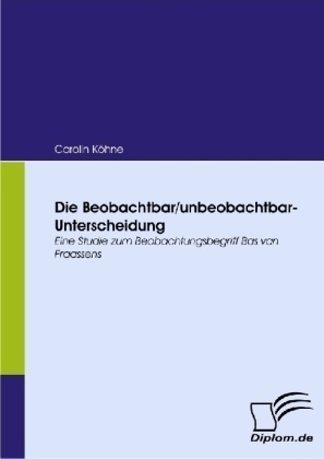 Die Beobachtbar/Unbeobachtbar-Unterscheidung - Carolin Köhne  Kartoniert (TB)