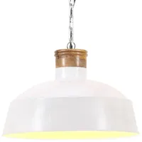 VidaXL Hängelampe Industriestil 32 cm Weiß E27