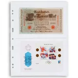 Leuchtturm1917 Grande Kunststoffhüllen mit 2 waagerechten Streifen, glasklar, 5er Pack