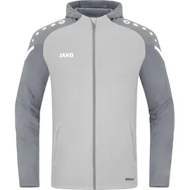 Jako Performance Kapuzenjacke Herren soft grey/steingrau XXL