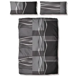 OTTO home Kelian Linon anthrazit 135 x 200 cm + 40 x 80 cm