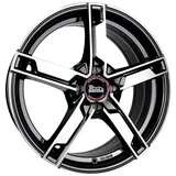 mam wheels MAM W4 Black Front Polish 7x17 ET40 5x114,3 72,6,