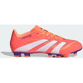 adidas Predator Club Fußballschuhe für Kunstrasen, Hart- und Aschenplätze weiß|orange 41 1/3