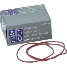 Alco Gummibänder 65 mm 50 g rot 3 St.