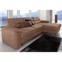 Sit&more Ecksofa »Ascara L-Form«, inklusive Boxspring/Federkern-Polsterung, wahlweise mit Bettfunktion